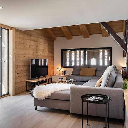 Spacieux duplex avec vue La Clusaz Extérieur photo