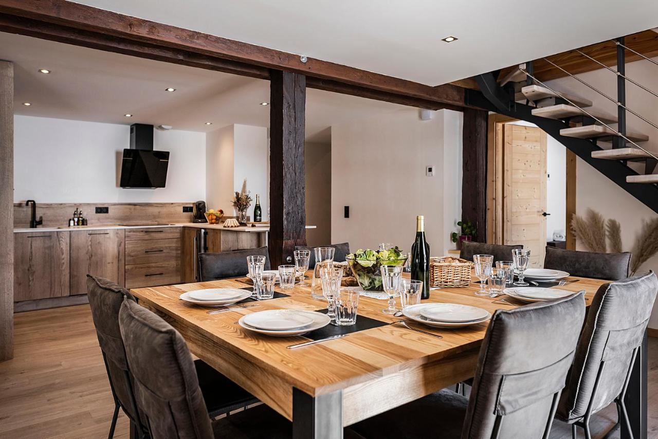 Spacieux duplex avec vue La Clusaz Extérieur photo