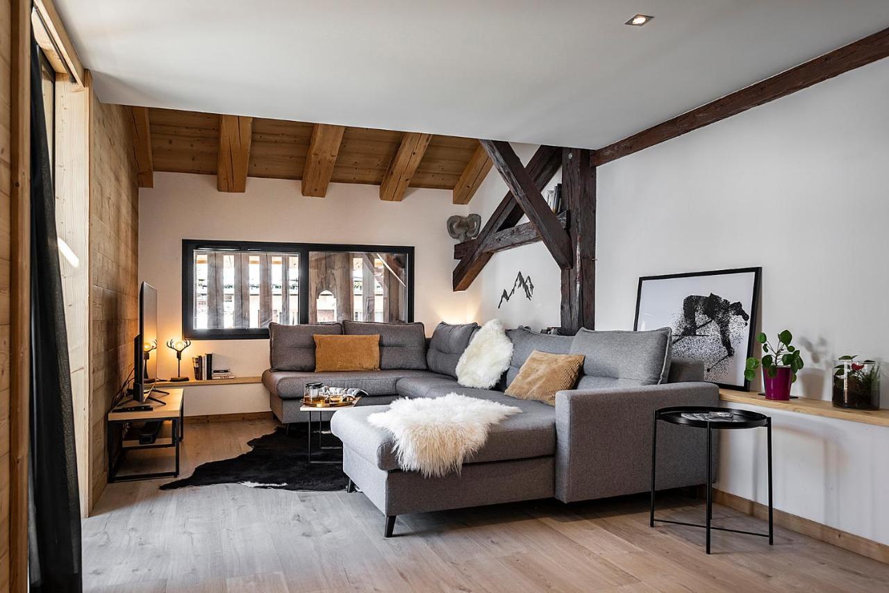 Spacieux duplex avec vue La Clusaz Extérieur photo