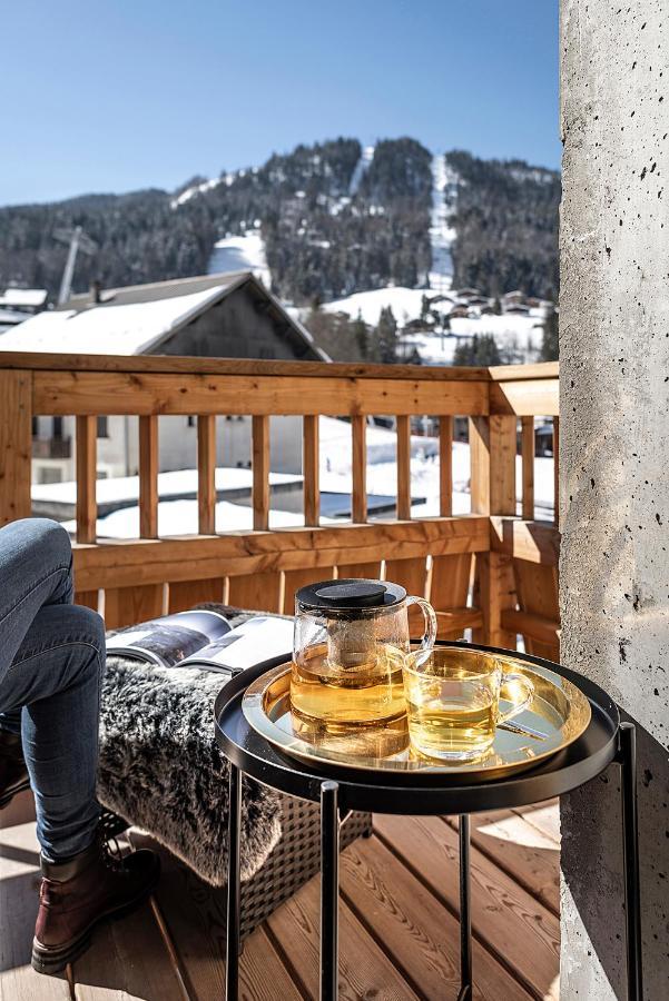 Spacieux duplex avec vue La Clusaz Extérieur photo