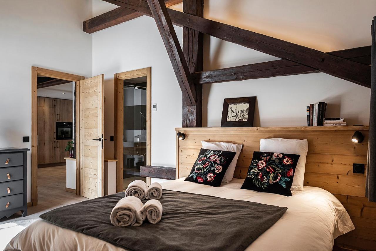 Spacieux duplex avec vue La Clusaz Extérieur photo